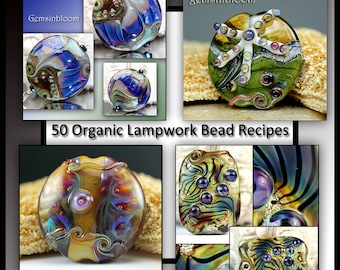 Jacqueline Parkes - 50 Lampwork Organic Bead Recipes Lampwork Tutorial Ebook