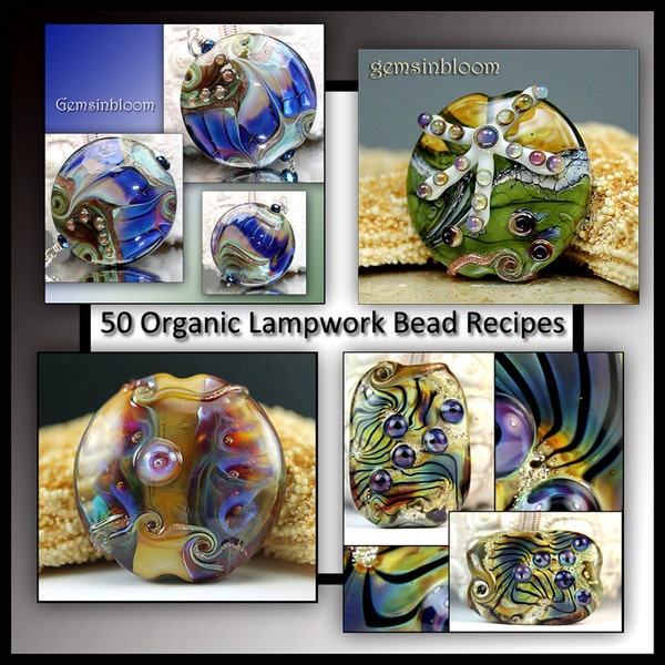 Jacqueline Parkes - 50 Lampwork Organic Bead Recipes Lampwork Tutorial Ebook