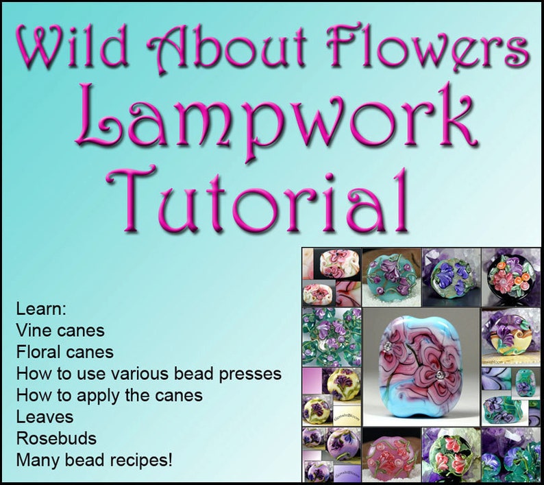 Jacqueline Parkers English Version Wild about Flowers Lampwork Tutorial Ebook image 1