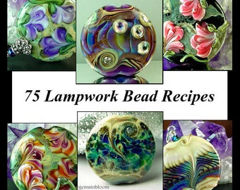 Jacqueline Parkes - 75 Lampwork Bead Recipes Plus Bonus Floral Cane Tutorial