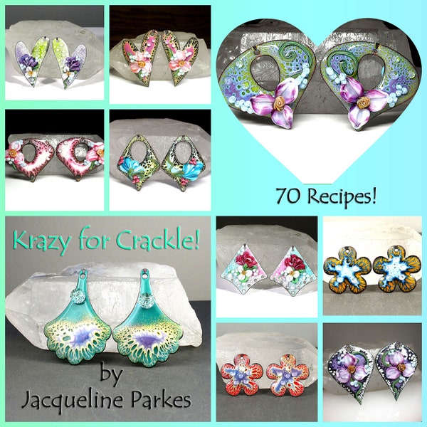 Jacqueline Parkes - Krazy for Crackle - An Enameling DIGITAL Tutorial Ebook - INSTANT DOWNLOAD