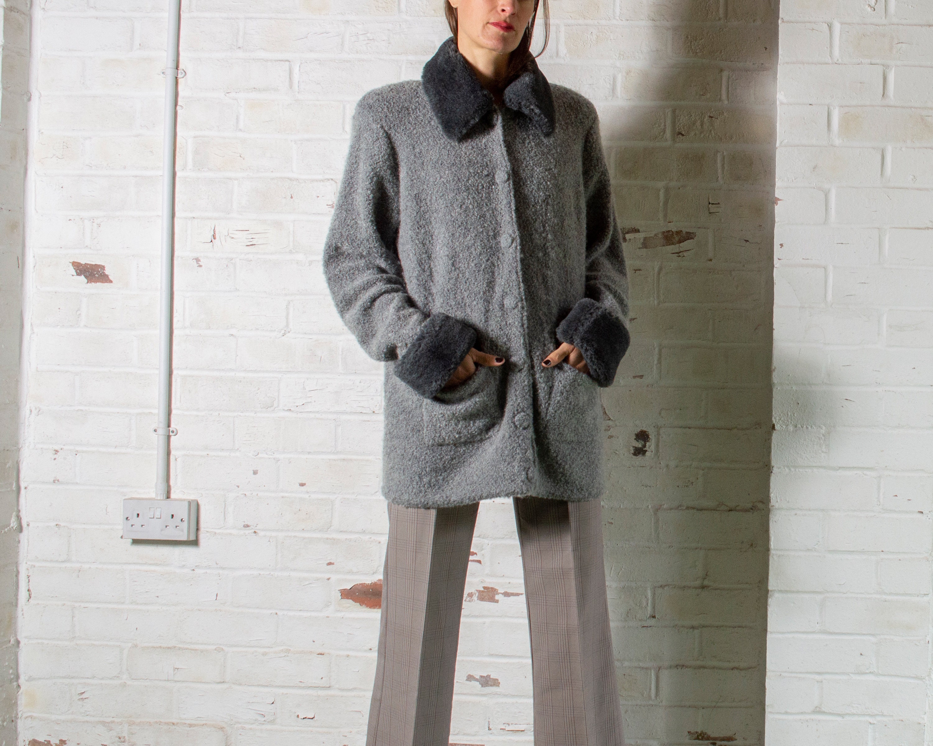Faux Mohair Cardigan - Etsy