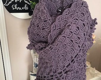 Prayer shawl healing wrap, Crochet prayer comforting Shawl, Handmade , Send that special someone a Hug in a Box , ready to ship!