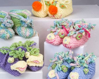 Baby Booties Knitting Pattern: Five Designs (PDF Pattern)