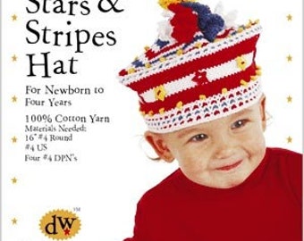 Sailor Hat Knitting PDF Pattern: Debby Ware Cotton Baby Cap (3-36 Months)