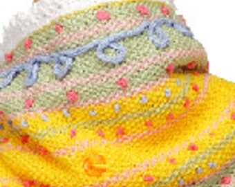 Baby Blanket Knitting Pattern/pdf