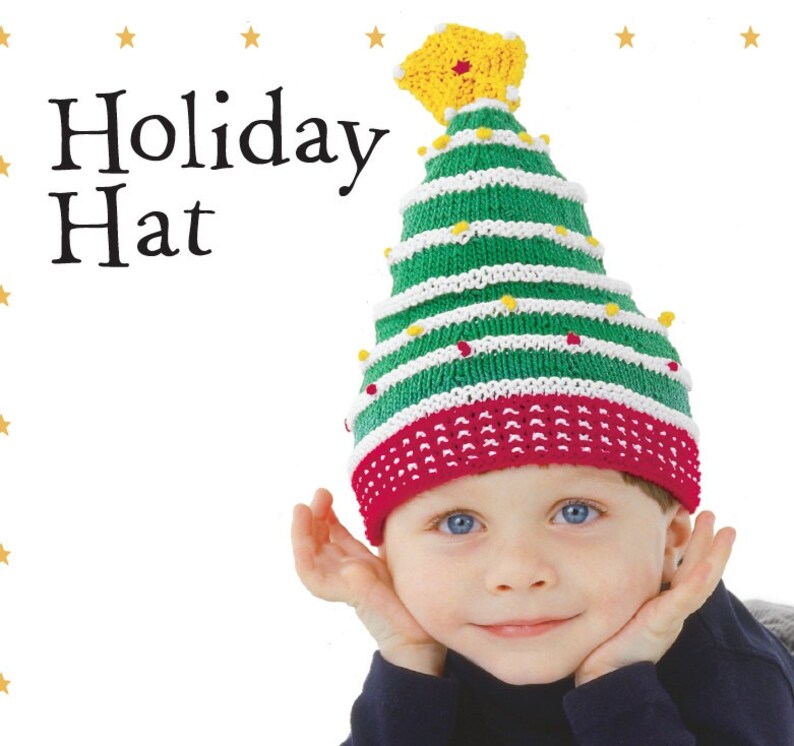 Holiday Hat Knitting PDF Pattern /baby Christmas Tree Hat/baby Etsy