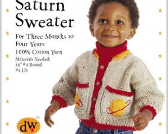Saturn Cardigan Knitting Pattern/pdf
