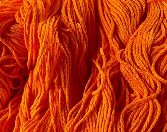 SALE!3 skeins BUTTERFLY cotton/Orange/dk wt.