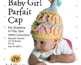 Baby Girl Parfait Cap. PDF Pattern