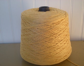 Sand Color:Cone of 100% Mercerized Cotton Yarn From Greece, dk wt.