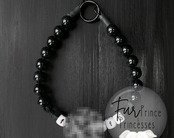 Hondenketting met kralen: 'F *** Off'-statementketting, zweerkralen, grappige hondenhalsband, duurzaam, zweren