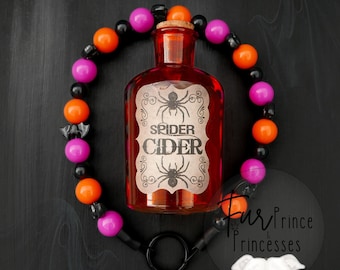 Halloween Perlen Hundehalsband: Süßes oder Saures Slip-On Halsband, Halloween Hundehalsband, Halloween Hundehalsband, Bunt, Hundeperlen, spukig