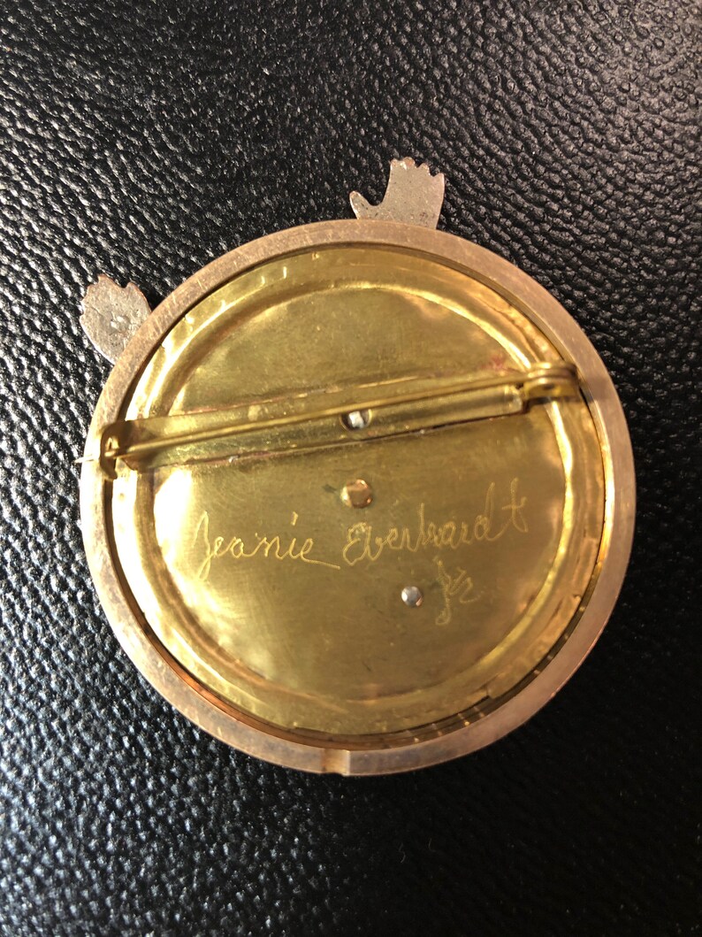 Handcrafted Mixed Metals Brooch of Vintage Parts Time on My Hands