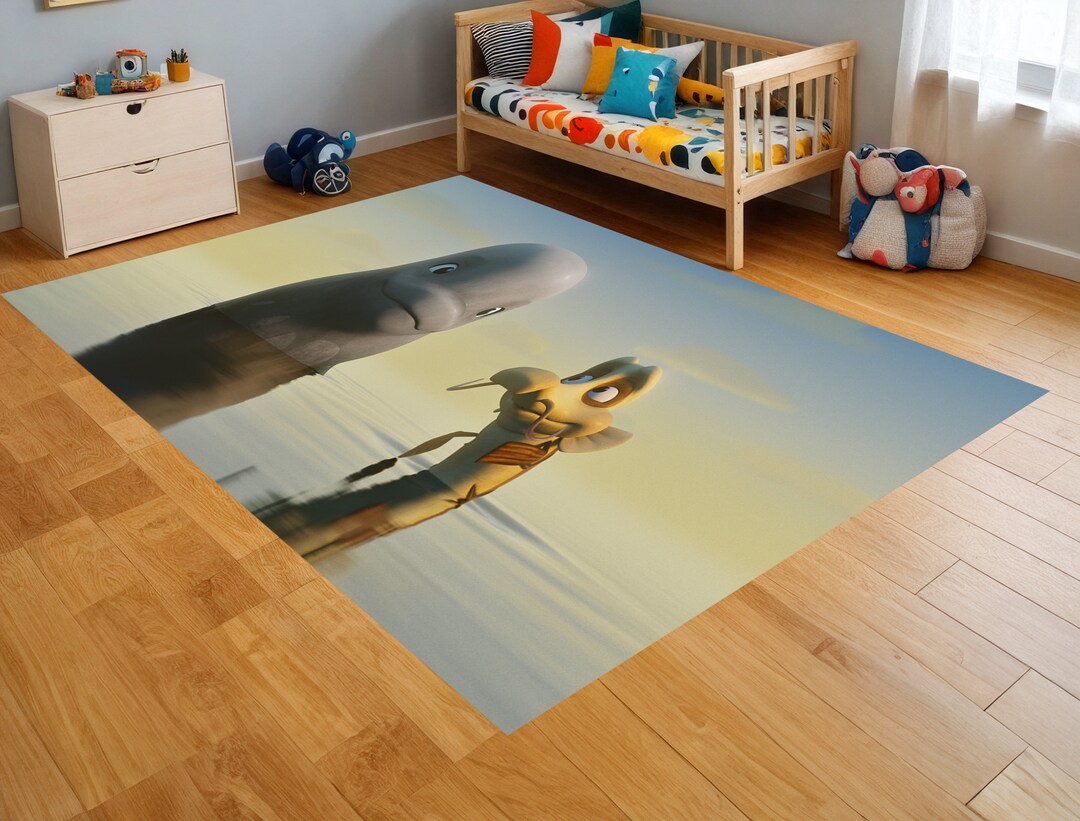 Dolphin Fish Rug,angry Shark Rug,brave Whale and Dolphin Rug,cheerful ...