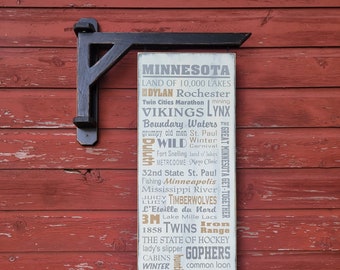 Plaque de métro Minnesota, 12 x 43"