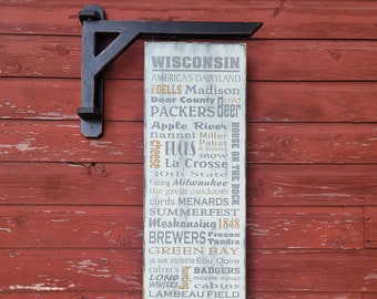 Enseigne de métro Wisconsin, 12 x 43"