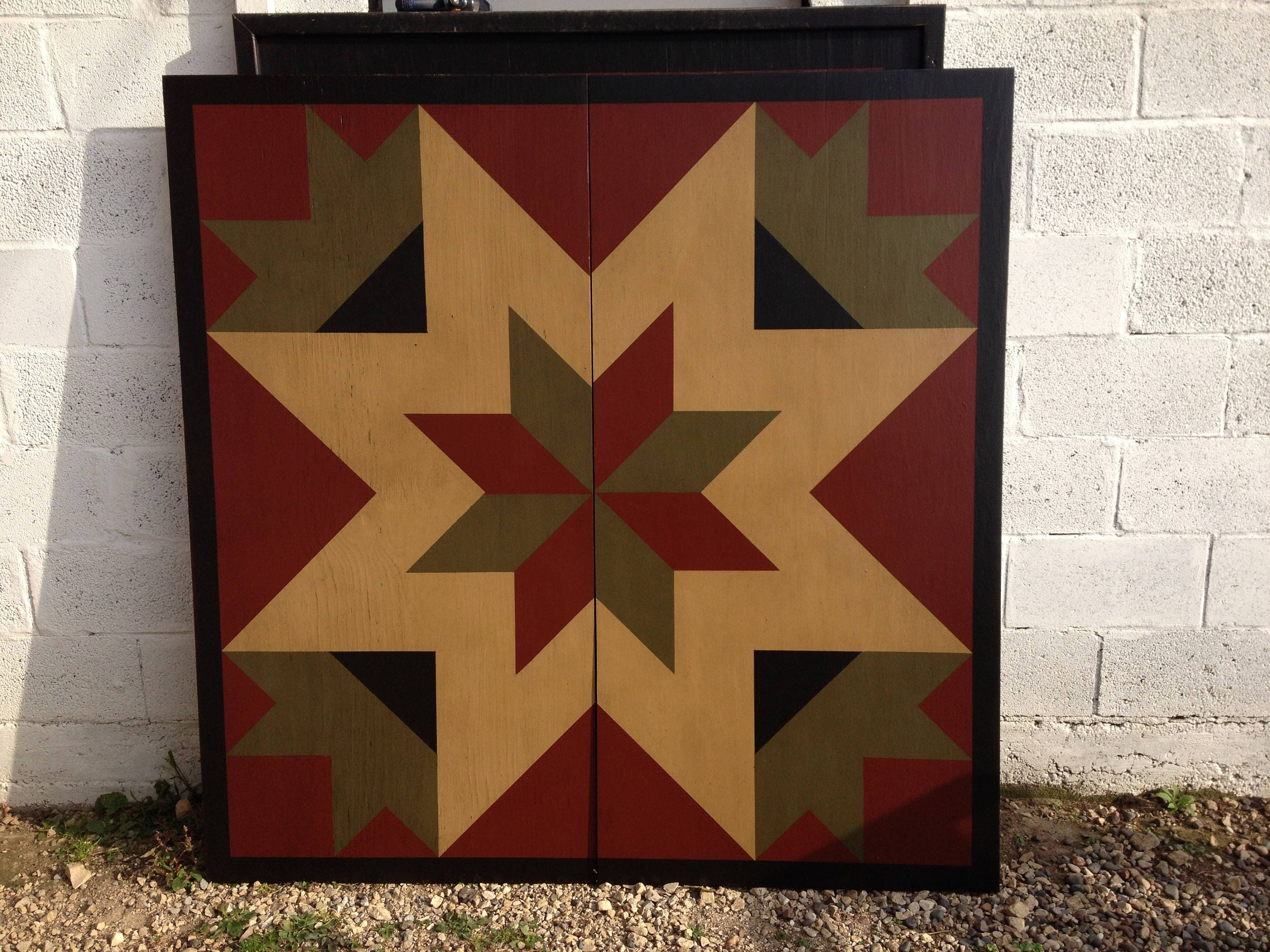 PRiMiTiVe HandPainted Barn Quilt 5' x 5' ANY Etsy