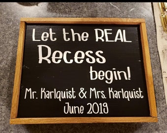 Primitive Chalkboard Sign for Teacher's retirement