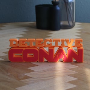 Detektiv Conan Logo | Conan Edogawa | Shinichi Kudo | Ran Mori | Anime | Manga | 3D Druck Figur