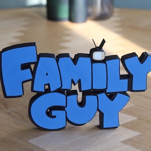Family Guy Logo | Peter Griffin | Deko l Schild l | Anime | Manga | 3D Druck Figur