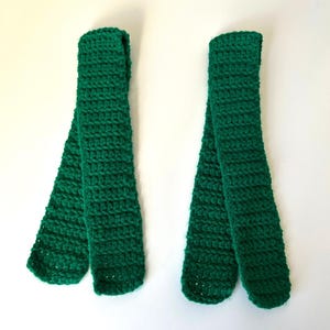 Small Green scarf, Doll accessories,Teddy bear scarf,Plushie scarf, Christmas, St. Patrick’s day,mini scarf, Little green scarf