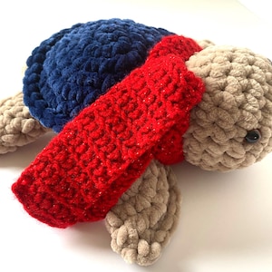 Red sparkly scarf, Christmas, Valentine’s Day, doll accessories, teddy bear scarf, mini winter scarf image 2