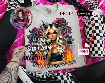 Villain, Story, T shirt png, shirt sleeve png, Adult shirt design, funny, attitude, Sublimation shirt, PNG, Sarcasm, Dark, Humour, Snarky