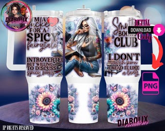 Smutty Book Club Tumbler Wrap Template: 40oz PNG Digital Download