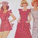 1970's Vintage Apron Dress Pattern / 1975 / McCalls 4492 / Dress in 3 lengths, Mini, Knee, Maxi / 32 1/2 Bust