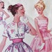 32 bust Simplicity 2992 Vintage 1950's Party Dress with Bolero Jacket / Woman's Retro 50's Sewing Pattern / B-32/w-25/h-34