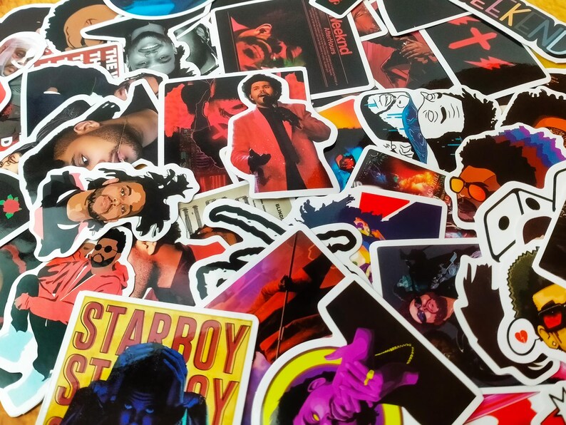 The Weeknd Sticker Pack-the Weeknd Stickers for Music-the Weeknd ...