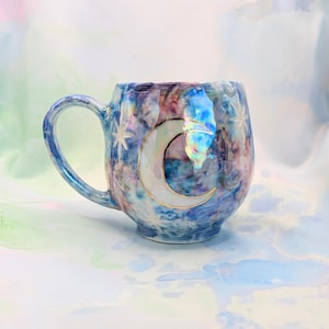 Porcelain Moon and Stars Mug