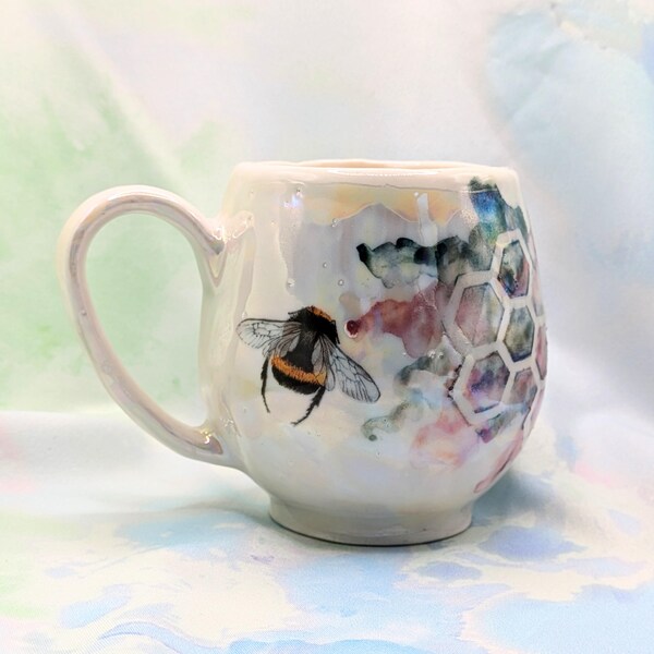 Porcelain Honeycomb Mug