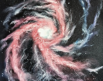 Spiral Star Nebula 0il Painting 16"x20"