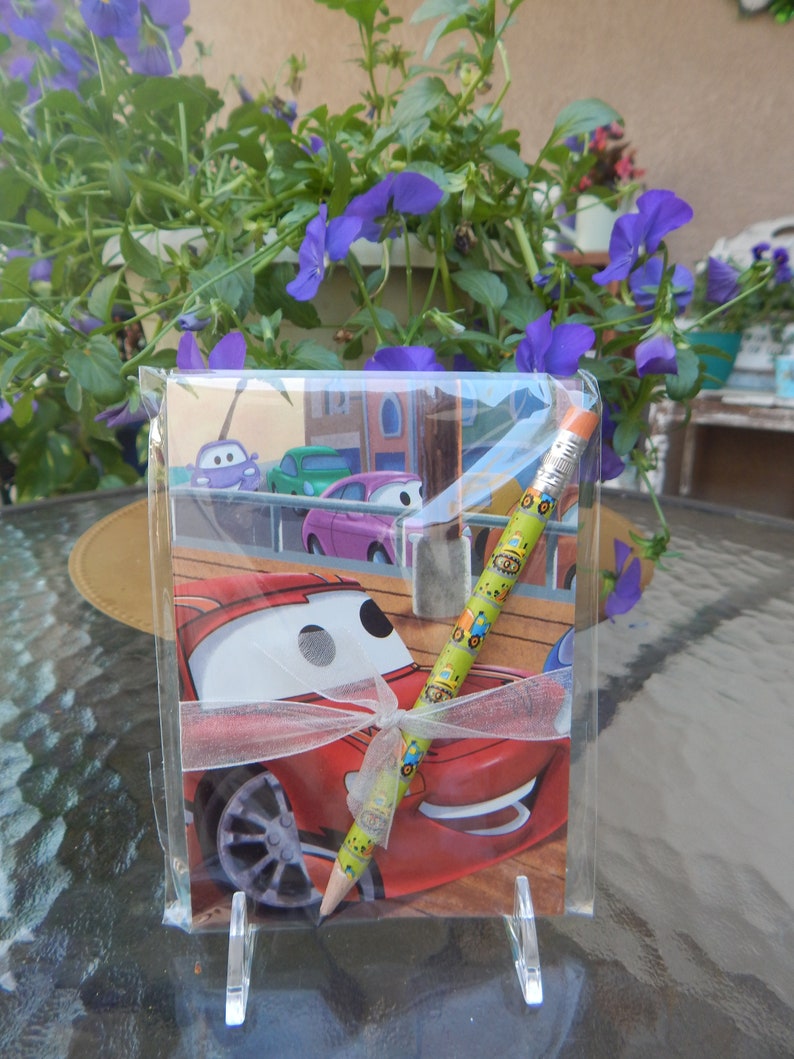 Up cycled MINI Note Book Disney Cars