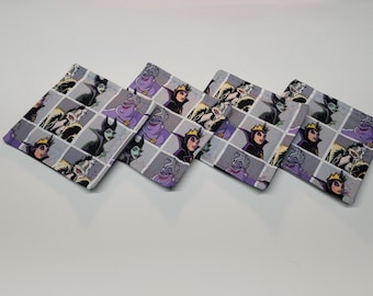 Drink Coaster Set Disney Villains