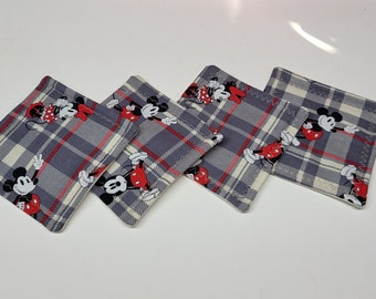 Drink Coaster Set Disney Mickey and Minnie Mouse