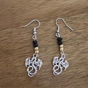 Dragon Earrings: Hypoallergenic Fantasy Jewelry