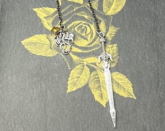 Dragon Sword Birthstone Bookmark