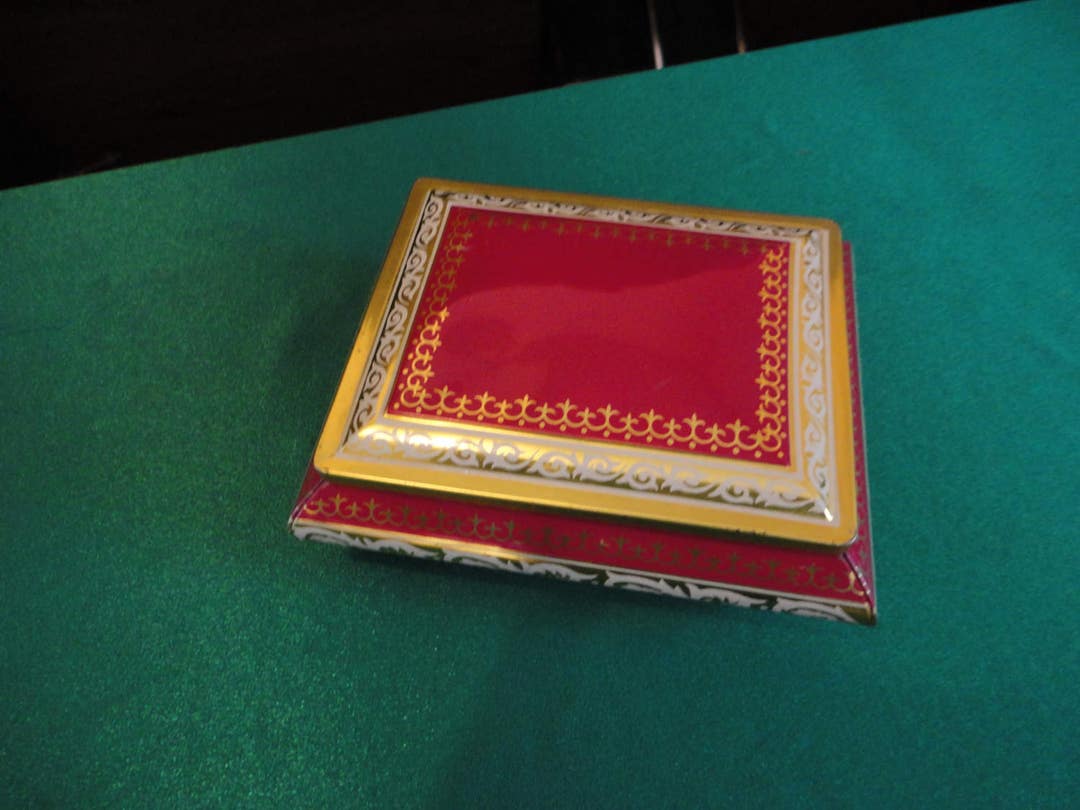 Vintage Tin Box With Lid Etsy