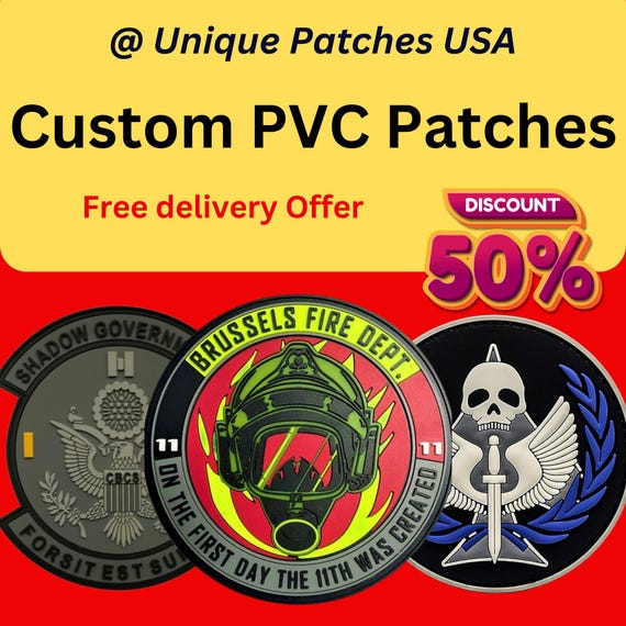 Custom PVC Patch: 2D/3D Hook and Loop Tactical Patches