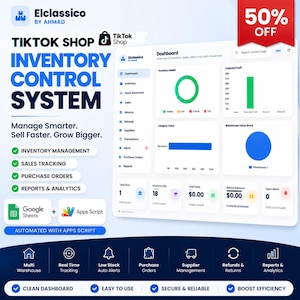 Strumento di monitoraggio dell'inventario per negozi TikTok / Dashboard delle vendite con Fogli Google (Apps Script)
