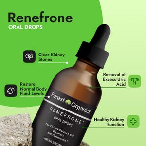 Kidney Health and Urinary Tract Support with Chanca Piedra for Optimal Kidney Function, Herbal Drops for Kidney Stone Cleanse - Renefrone