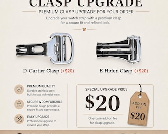 Custom Clasp Add-On – Hidden or Deployment Clasp Upgrade