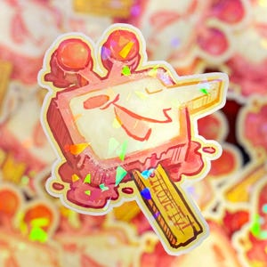 Tenna Tv Time Popsicle Sticker! [holographic]