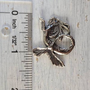 reclaimed fine silver rare earth magnet sea maiden needleminder image 6