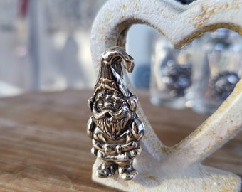 reclaimed fine silver rare earth cute as can be little gnome needleminder