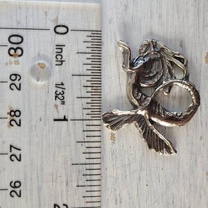 reclaimed fine silver rare earth magnet sea maiden needleminder image 5