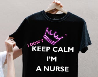 Camiseta con frase de enfermera, regalo perfecto para enfermeras, ropa médica divertida, atuendo para profesionales de la salud, camiseta de algodón cómoda, camiseta de enfermera registrada